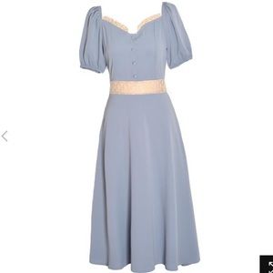 Vintage Puff Sleeve Princess Style Dress